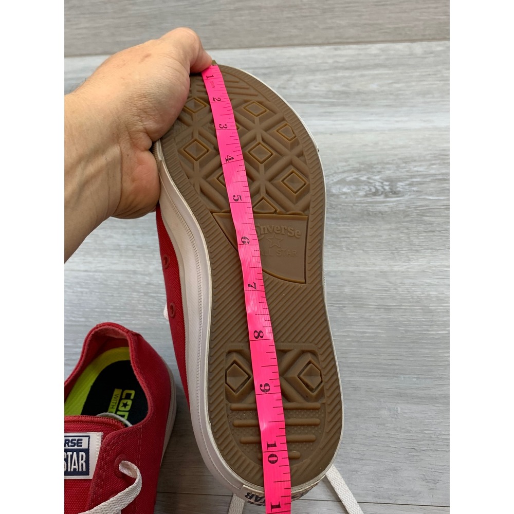 Converse Chuck Taylor All Star II Red Low Top Sneakers Women's 8 Comfort Shoes - Picture 11 of 12
